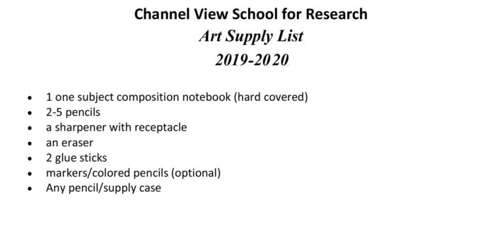 Channel view school for research calendar picture